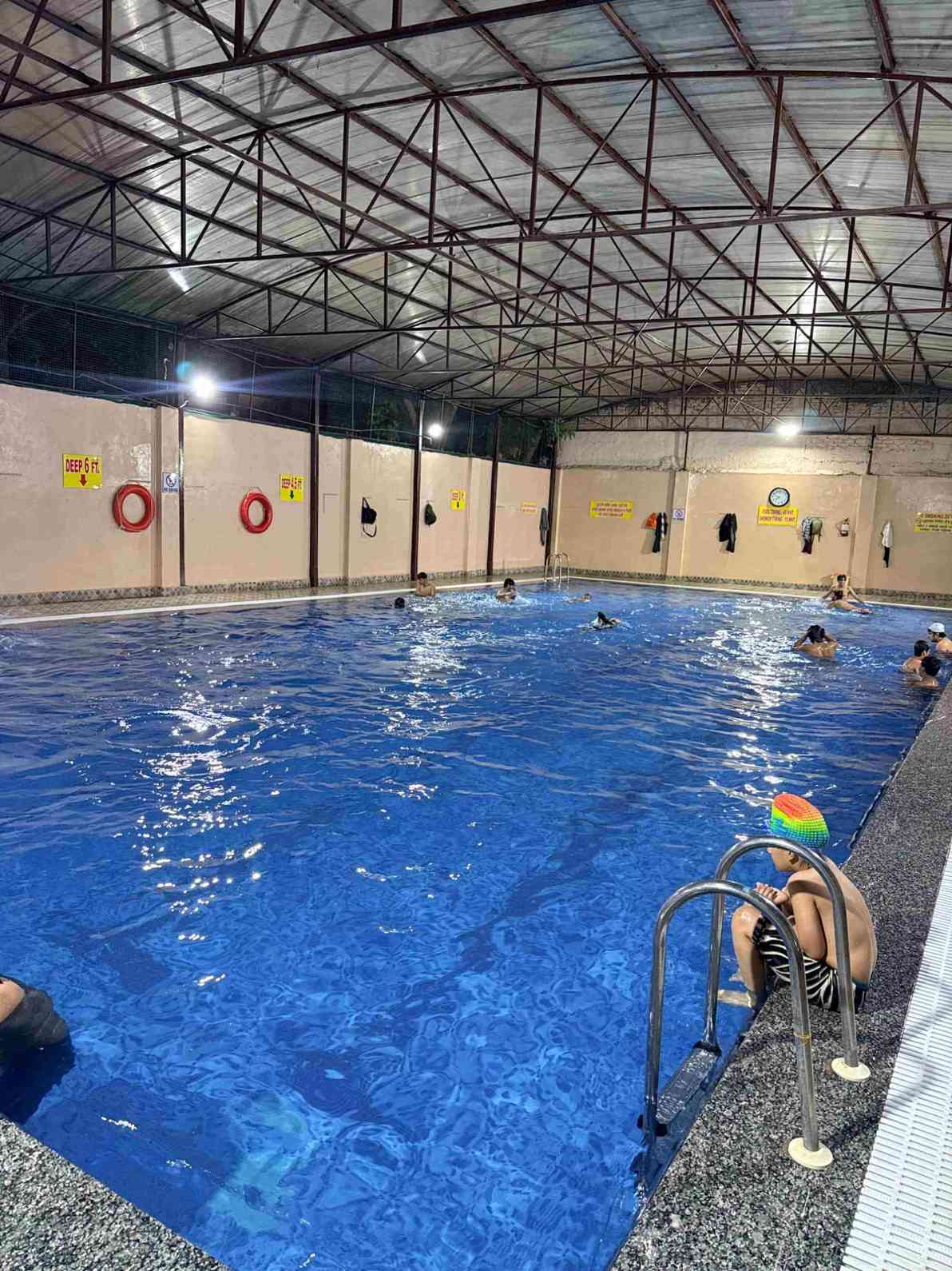 Adult swimmer doing laps